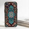 Persian Carpet Floral Pattern  Phone Case Silicone Black Soft For IPhone 17,16,15,14,13,12,11,SE,Plus Pro Max