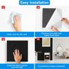 12 Pack Sound Insulation Foam Panels Polyester Texture Acoustics Treatments Wall Tiles Perfect for Living Room Studios