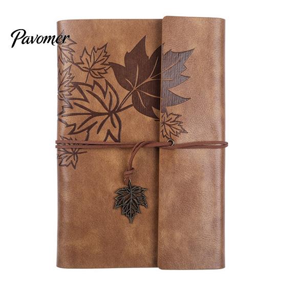 Faux Leather Cover Journal Vintage Journal, Refillable Notebook for Travel Office Daily Writing, A5 Size Lined Blank Dairy Planner, Gift Men