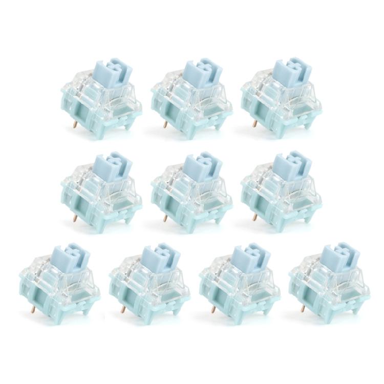 Interruttori TTC Silent Bluish White Doppiamente Placcati in Oro per Tastiera Meccanica da Gioco