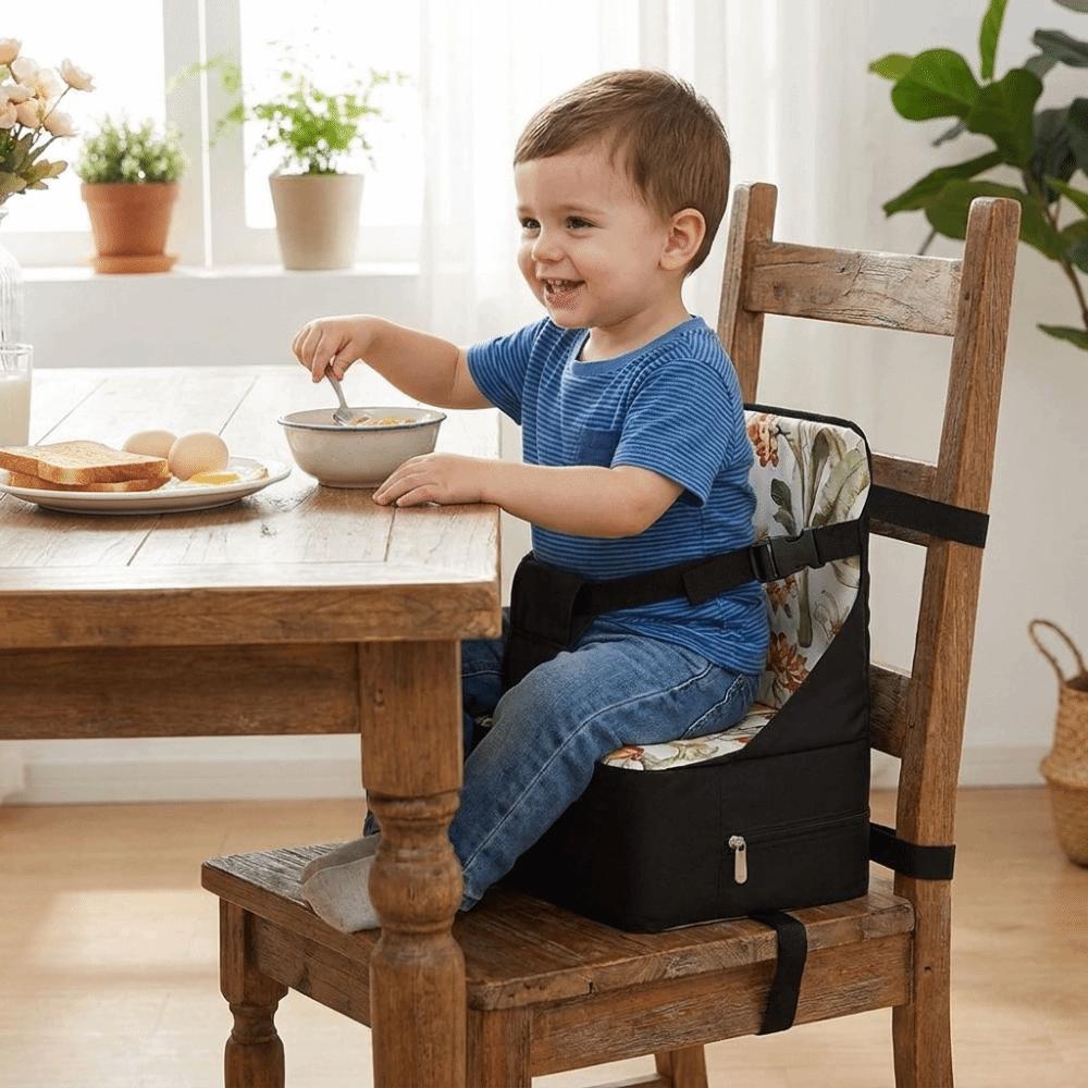 Easy Clean Toddler Dining Chair Cushion Foldable Anti-Slip Booster Seat Pad Travel Use