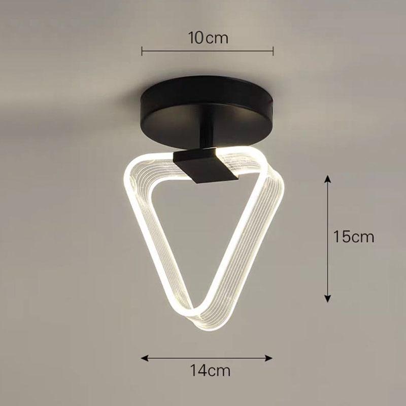 

Сучасний світлодіодний стельовий світильник Creative Nodic Lights для домашнього декору для вітальні Коридор Передпокій Гардероб Чорне золото Lutres Concealed&Cool White