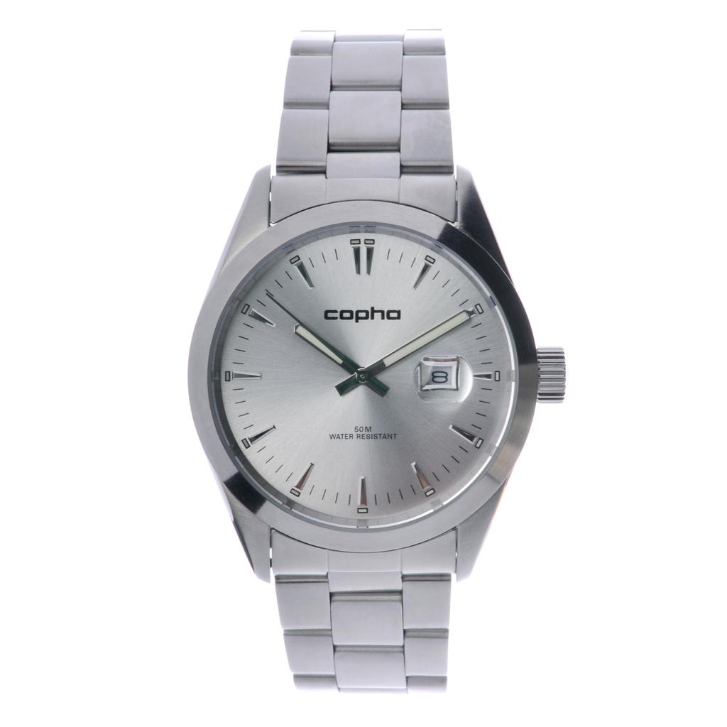 Copha BASIC TIME 42 Business Dress Limited Analog Quartz Officially with Silver Steel Bracelet Men's Watch, Edition, Simple, High-Look Movement,