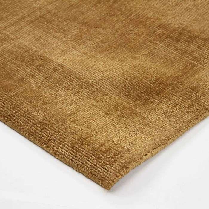 Wohnzimmerteppich Samtoptik Ocker 160x230