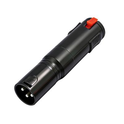 Professional 6.35mm TRS Female To 3Pin XLR Male Locking Auditory Adapter For Microphones And Amplifiers