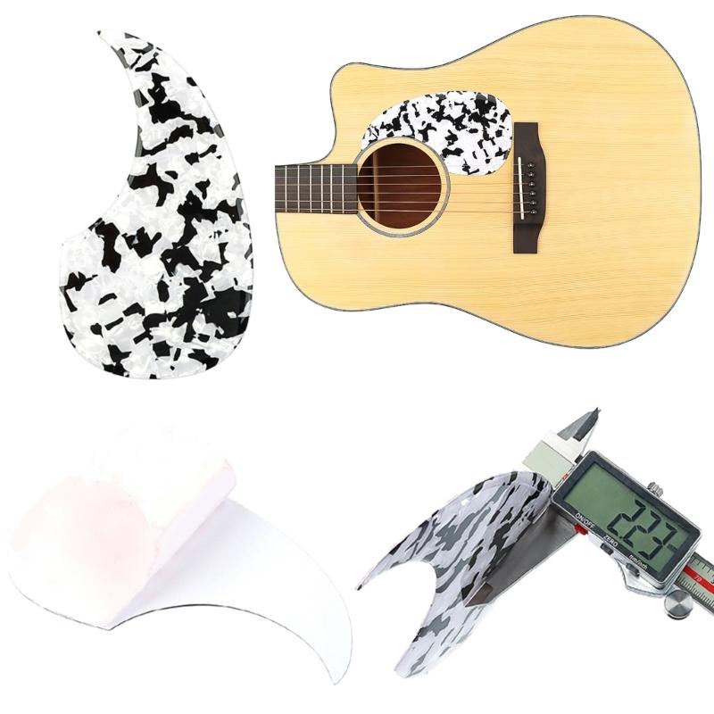 PVC Guitar Pickguard Self Adhesive Scratch Plate Acoustic Guitar AntiScratch Guard Plate Musical Instrument Accessories