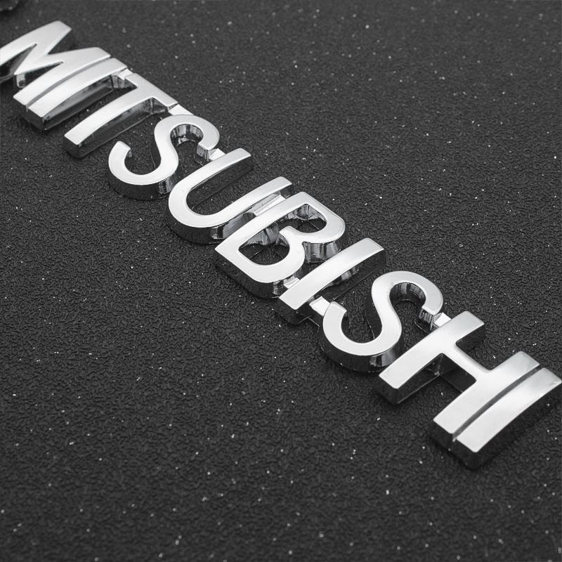Auto 3D Aluminium Abzeichen Auto Styling Karosserie Auto Seite Kotflügel Dekorative Aufkleber Für MITSUBISHI Lancer EX Competition Outlander ASX