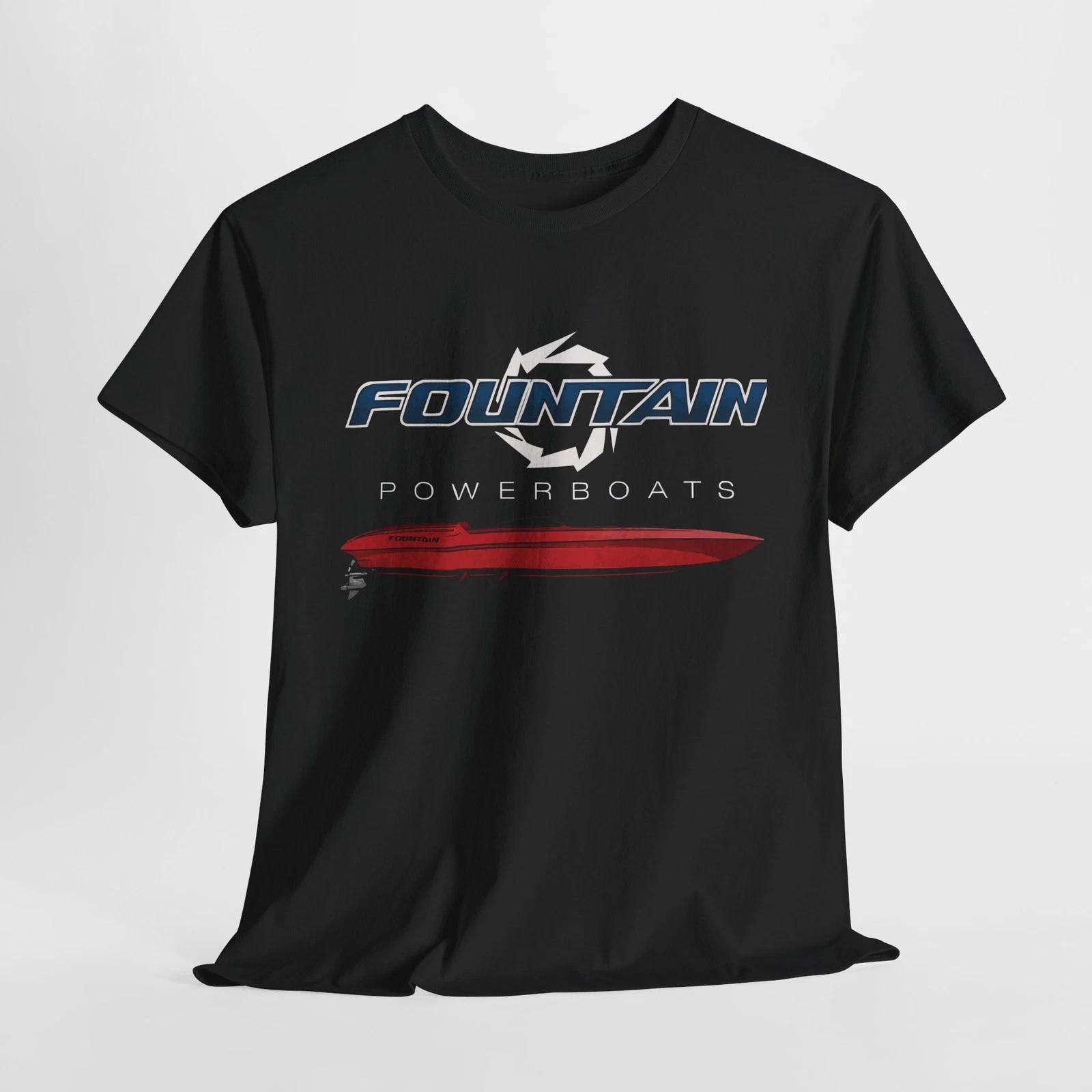 Fountain Powerboats Offshore Racing Fishing Logo Graphic T-shirt S-5XL 3XL
