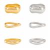 Zinc Zinc Zinc Alloy Simple Metal Bracelet Geometry Wide Side Bangle Personality Exaggerated Bracelet  Daily