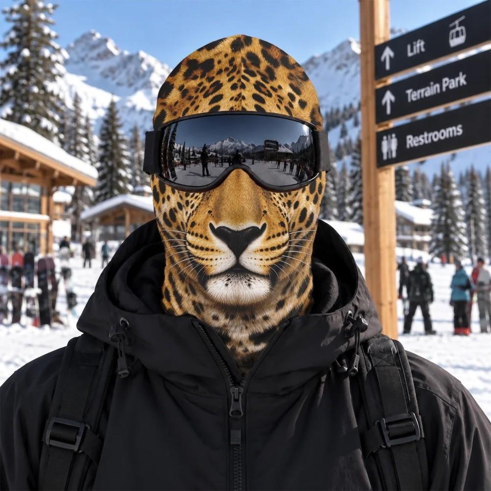 3D Printed Funny Realistic Face Ski Mask Warm Ski Mask Funny Balaclava Face Cover Cosplay