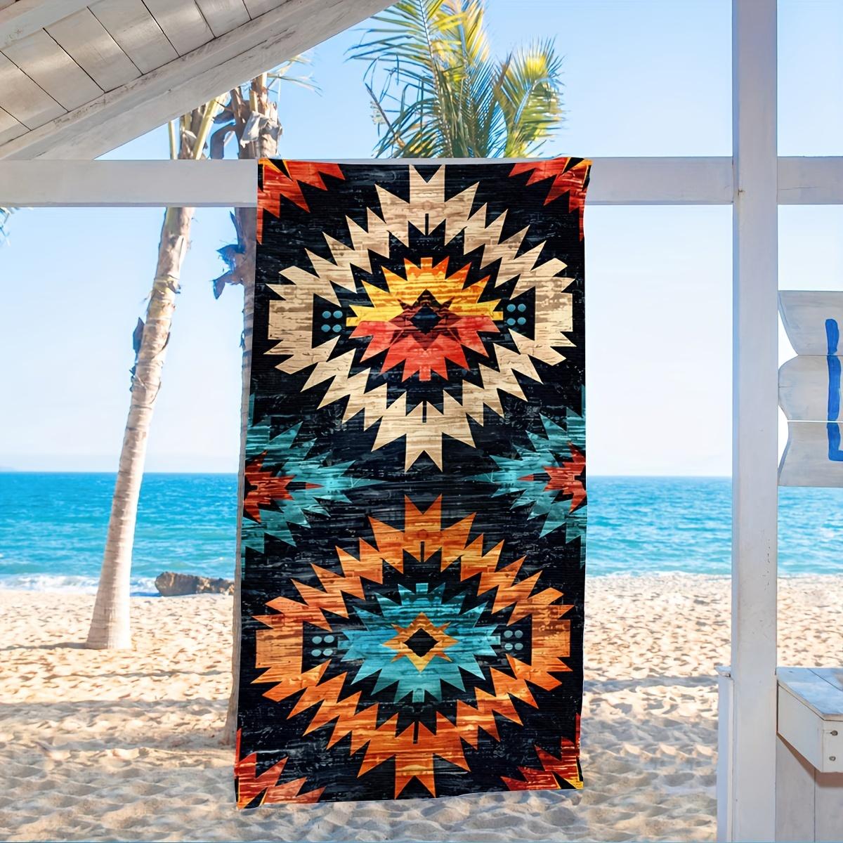 

1PC Southwest Style Extra Large Beach Towel, Thickened Pool Towel for Adults, Universal for Men Women W30*H60(CM)