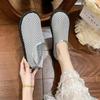 Woman's Summer New Flat Sole Mesh Casual Shoes Soft Sole Non Slip Lightweight Slip On Cave Shoes Round Toe Hollow Out Sandals