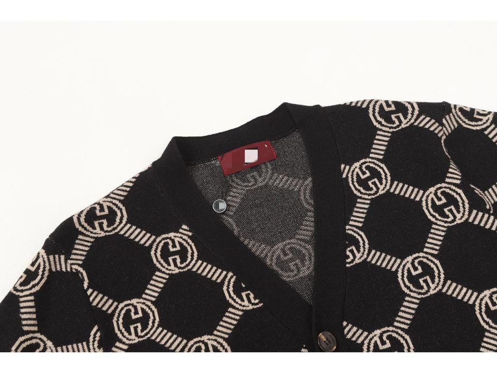 Cross 25Ss Unisex V-Neck Knit Cardigan: Autumn/Winter Fashion, Loose & Trendy Style