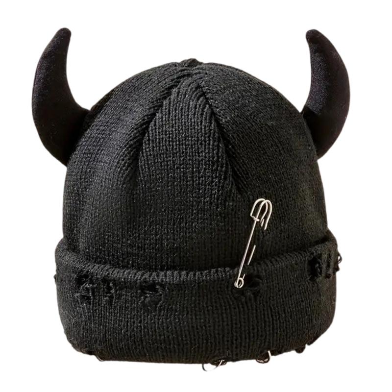 

Outsider Fashion Hole Pattern Acrylic Thread Hat With Pliable Ear Canopies Insulated Warm Hat For Men Women Snow Sports