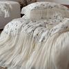 French Floral Lace Cotton 4-Piece Bedding Set