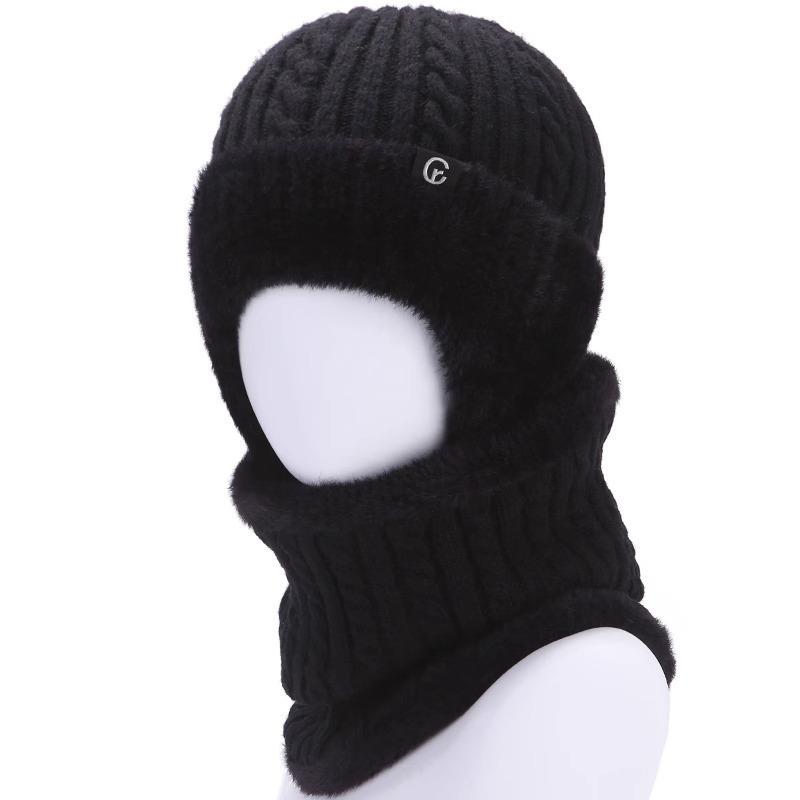 Outdoor Men Autumn Winter Knitted Hat  Casual Warm Bomber Hats Cycling Ear Protection Hats Elderly Cold Thick Cap