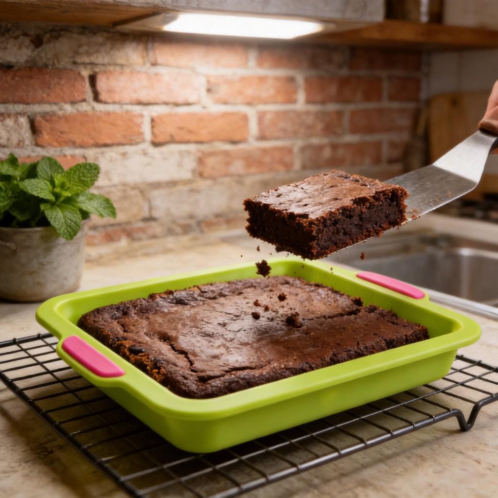 Silicone Baking Pan Rectangular Cake Mold With Easy Release For Home Baking And Swiss Roll Making
