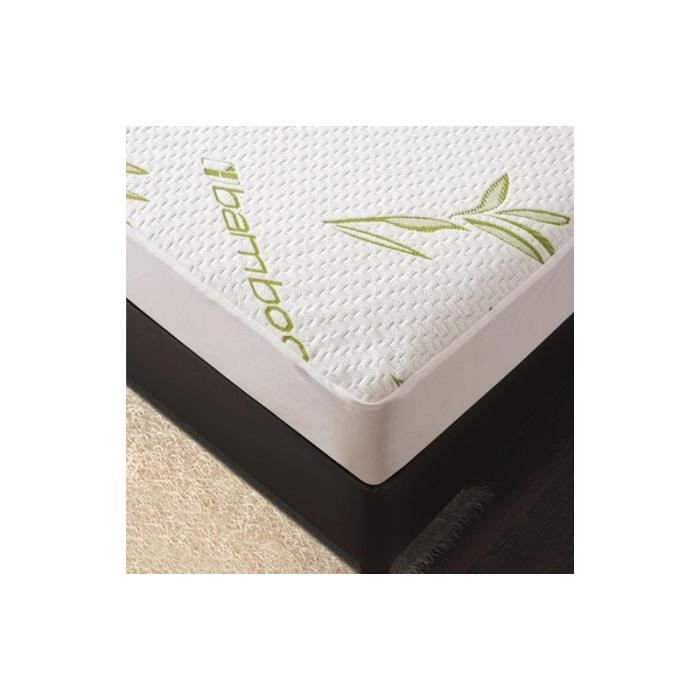 Coprimaterasso impermeabile  Bamboo  180 x 200 cm  King size  cuffia da 35 cm