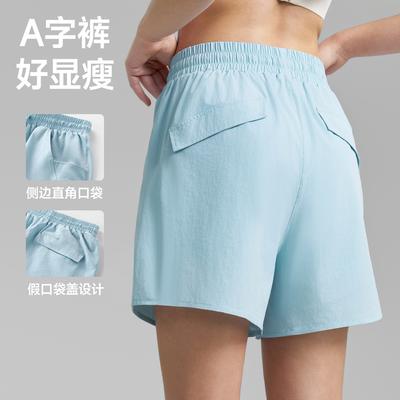 Sports Shorts Anti-light Yoga Shorts 2025 Summer New Quick-drying Women's Loose Pockets Fitness Pants