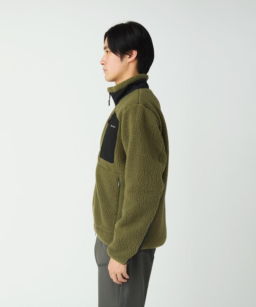 Snow Peak Polartec Thermal Pro Boa Fleece Jacket Outer and Size L SPF-JK-25AU906, Jacket, Men's Women's, Olive,