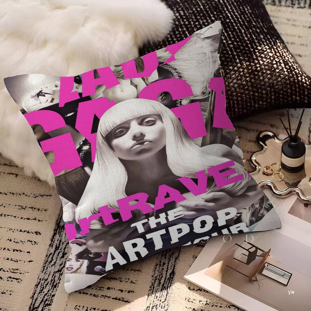 

Singer LLady Gaga Mayhem Cushion Cover Polyester Sofa Cushions Decorative Throw Pillows Home Decoration Pillowcover 30X30cm