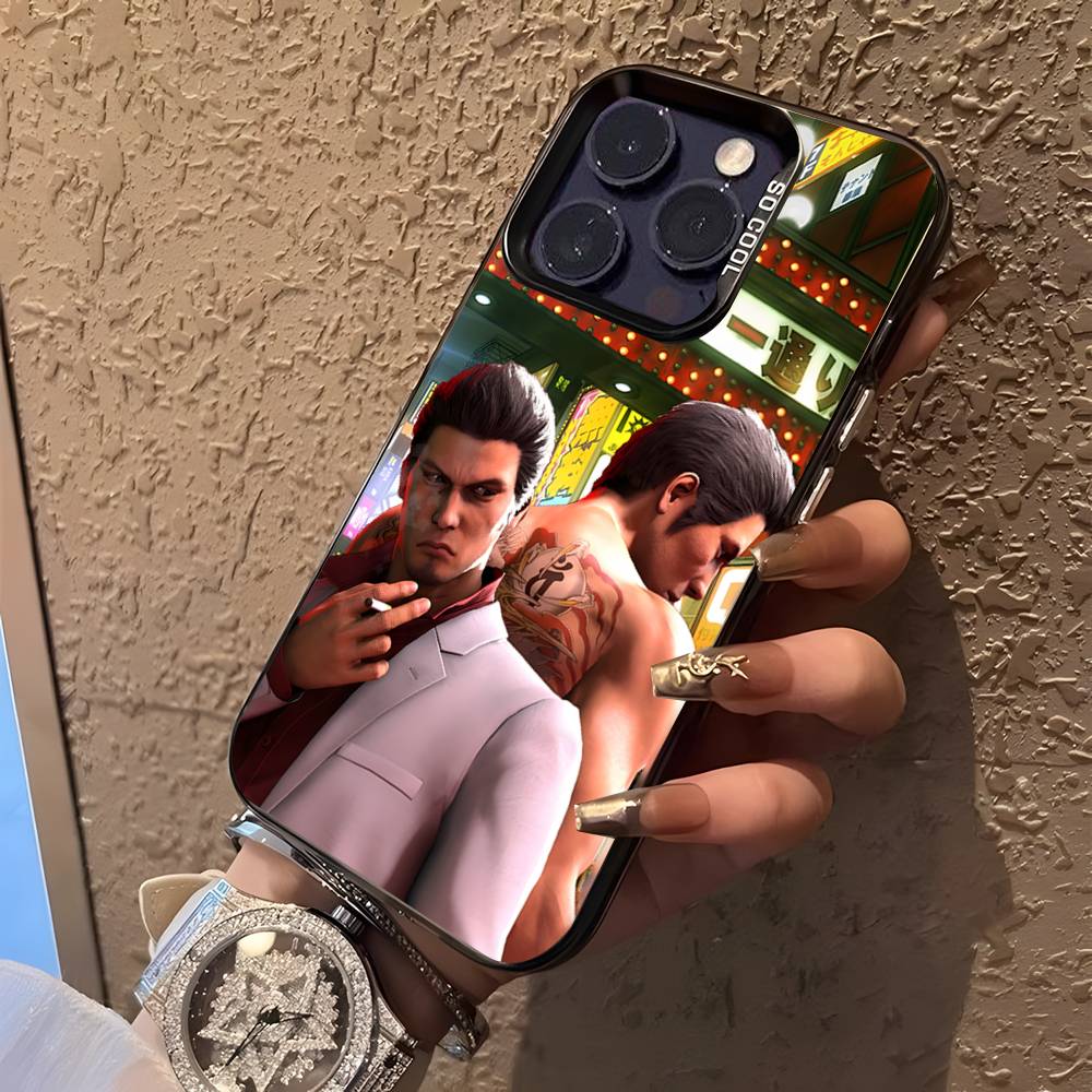 Hra Yakuza 0 pro iPhone 17,16,15,14,13,12,11,Mini,Pro,E,SE4,XS,MAX Černý matný kryt Candy