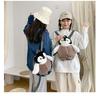 Cute Cartoon Penguin Plush Backpack Ins Style Girl's Bag Brown Soft