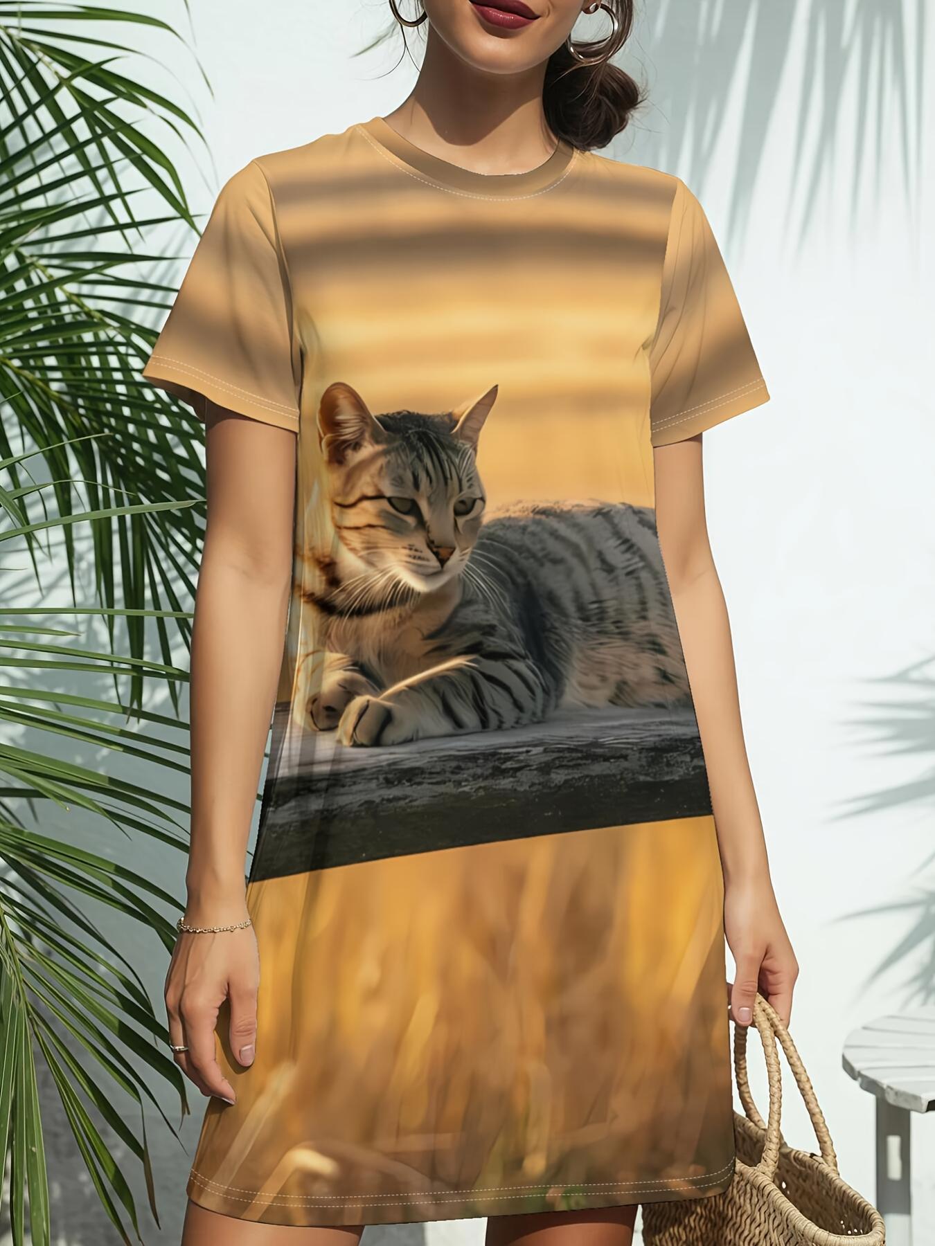 

Women s Short Sleeve T-Shirt Dress - Crew Neck -Line Dress with T-Shirt Top ;. Casual Spring Summer Outfits. Blouse-Compatible for Direct -commercejec 9XL дубильна кора
