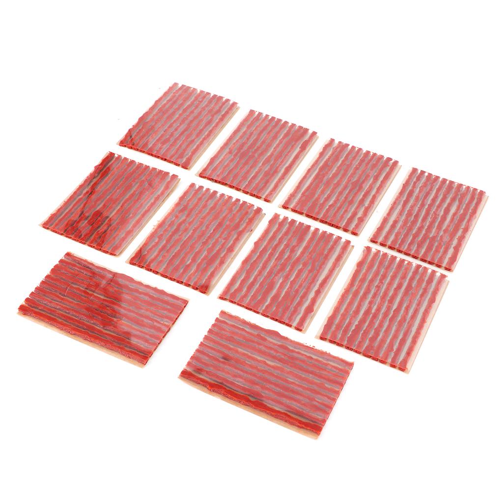 100pcs 100x3mm Tire Repair Plug Tubeless Tyre Rubber Sealing Strip Puncture Recovery for Car MotorcycleBrown