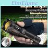 Flashlight 3 1800mah Led Portable Lighting Modes Power Display Emergency Lantern Outdoor Camping Usb Rechargeable Torch