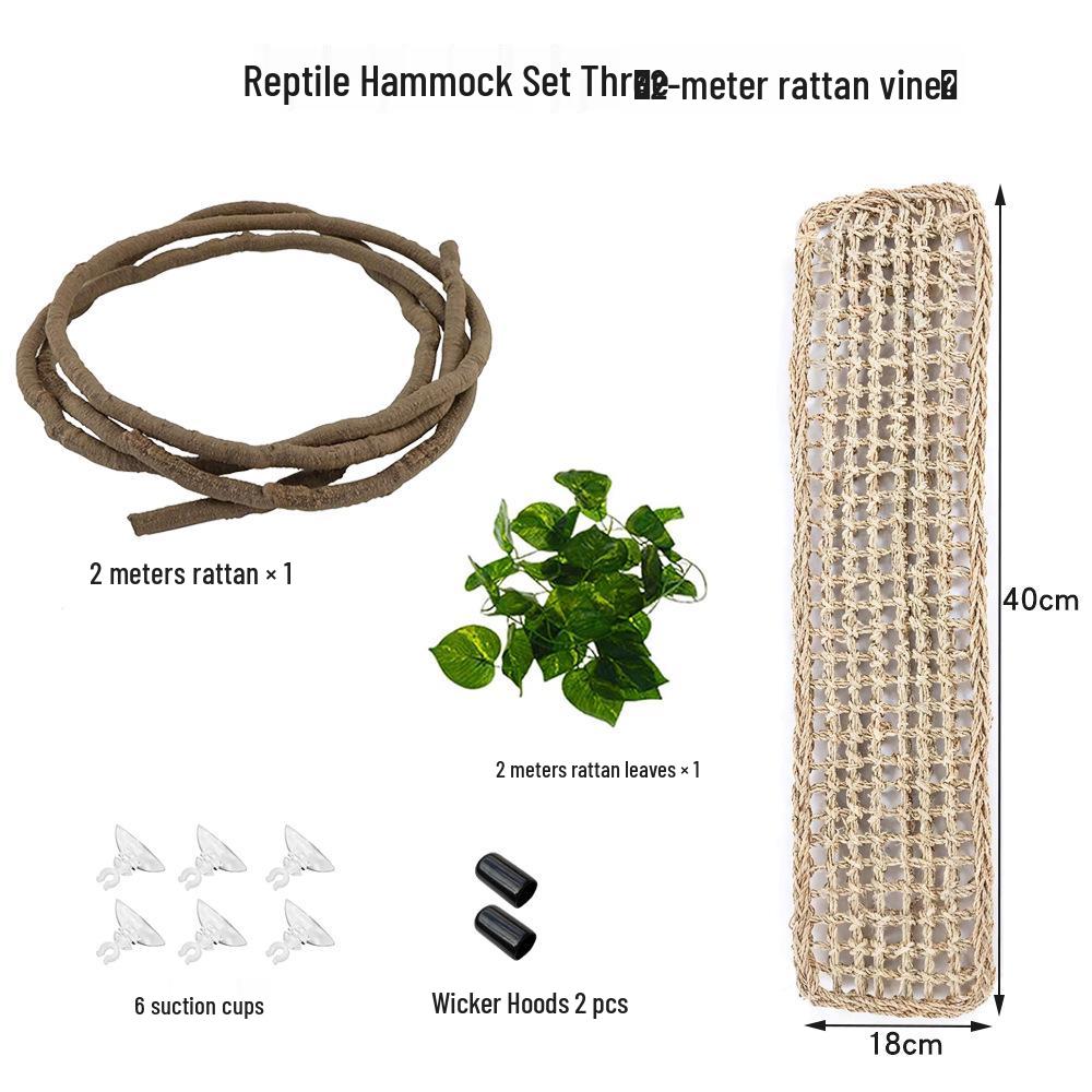 Reptile Habitat Decor: Simulation Vine with Lizard, Chameleon, Snake & Gecko Climbing Features