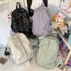Schoolbag Student schoolbag Junior high school Korean version bear print texture backpack College style Campus class travel backpack