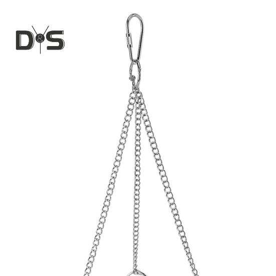 Parrot Bird Toy Cotton Rope Circle Toy Parrot Chew Bite Perch Bird Stand Climb Hanging Toy Swing Rope Ring Bird Cage Accessory
