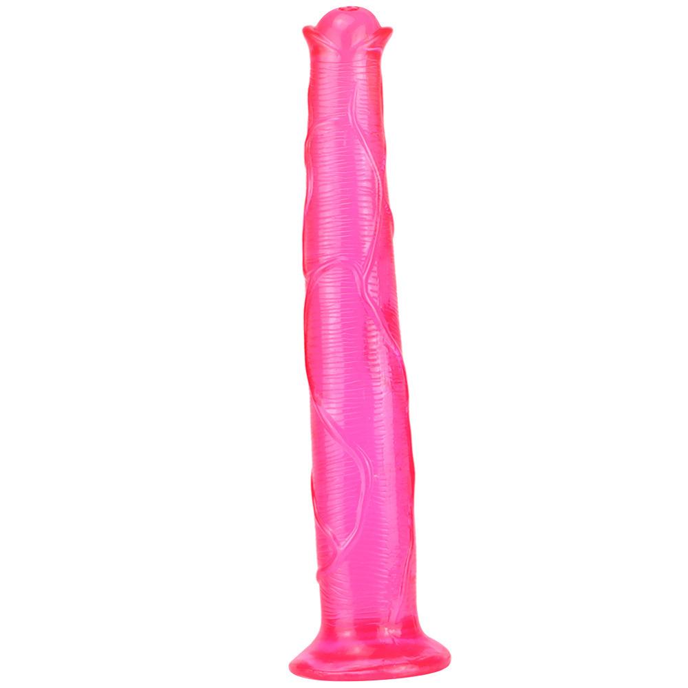 17-Zoll-Hengst-Penis, supergroß, dick, Simulationstier-Penis, weiblich, Hinterhof, männlich, Chrysantheme, Anal-Masturbationsgerät