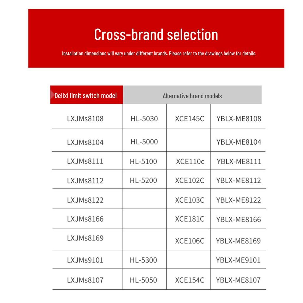 DELIXI LXJMs8108 Roller Mechanical Limit Micro Switch