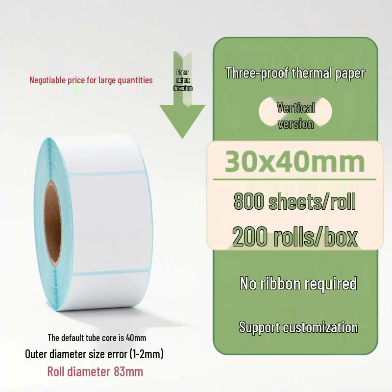 Samoprzylepne etykiety termiczne na kody kreskowe 100×150 mm - Trwałe i wodoodporne do logistyki