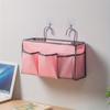 Large Capacity No-Punch Bedside Cotton Linen Hanging Storage Bag