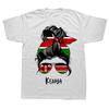 Funny Kenya Kenyan Girl Woman Flag T Shirts Summer Graphic Cotton Streetwear Short Sleeve Birthday Gifts Tshirt Mens Clothing