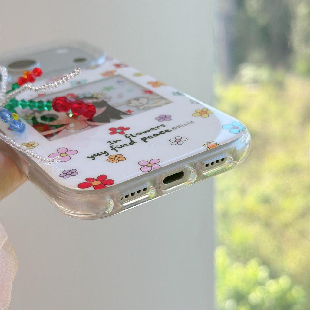 Anime Little Girl Flower iPhone 17 Pro Max Case - Anti-fall for Apple 16/15/14