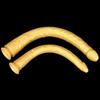 Goldfarbener Silikon-Analplug, extra langer Anal-Masturbator, Fisting-Sklave, riesiger Dildo mit Saugnapf, Umschnalldildo, realistischer Schwanz