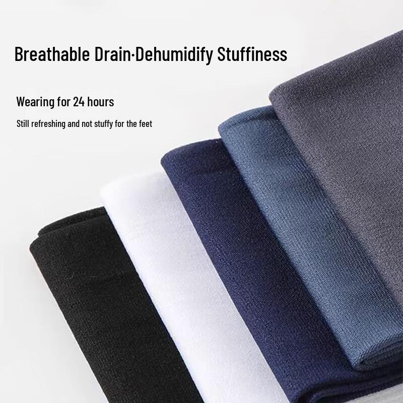 Langsha Men's 20-Pair Ultra-Thin Mid-Calf Socks