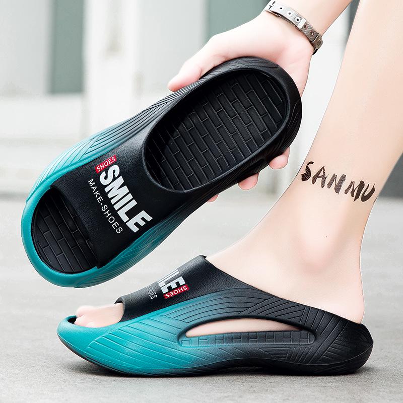 Męskie sportowe klapki outdoorowe antypoślizgowe 2025 - Letnie obuwie do wody i na plażę z jednym paskiem, komfort jak kupa.