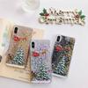 Merry Christmas Phone Case For Iphone 12 11 13 Se 2 11pro Max Xr Xs Max X 7 8 6s Plus 11pro Dynamic Quicksand Glitter Back Cover