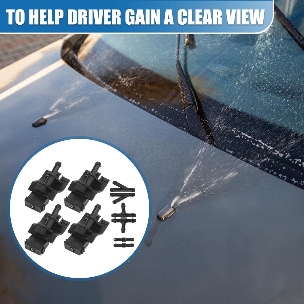 A ABSOPRO Windshield Washer Nozzle #8538112300 Windshield Nozzle, Wiper Washer Jet, Fluid