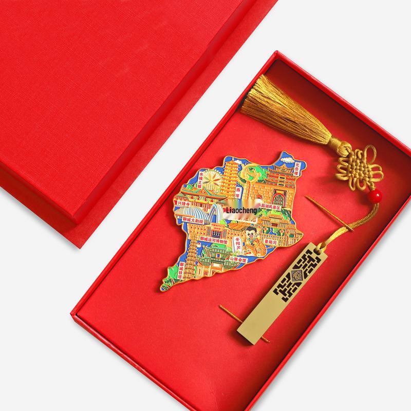 Binzhou Gelber Fluss Turm Magnet, Haifeng Pagode & Zhonghai Park. Kulturtourismus-Geschenk.