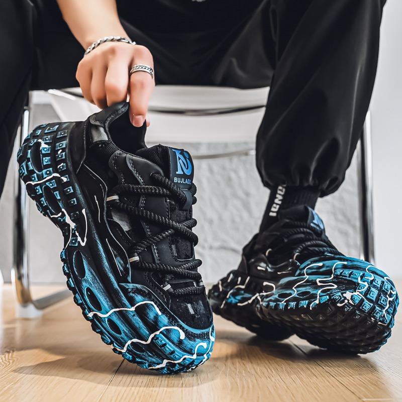 Four Season New Trend Fashionable Casual Style Sports Breathable Thick Sole High Rise Low Top Men's Shoes