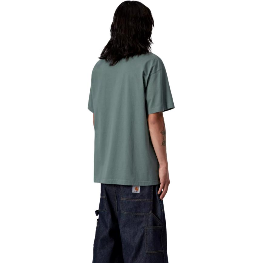 Carhartt WIP FW25 S/S Heavy Duty T-Shirt Loose Faded Vintage Casual Short Sleeve Logo T-Shirt Men Tops I036015-3GD-4G