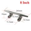 1Pc Marine Polished Heavy Duty Boat Cleat Hollow Base Cleat Stainless Steel Boat Dock Rope Line Cleat 4/5/6/8/10/12 Inch