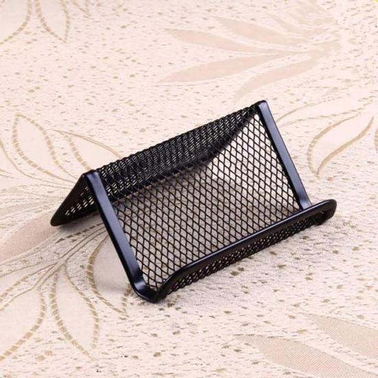 Solid Color Hollow Business Name Card Holder Display Shelf Durable Stands Gift