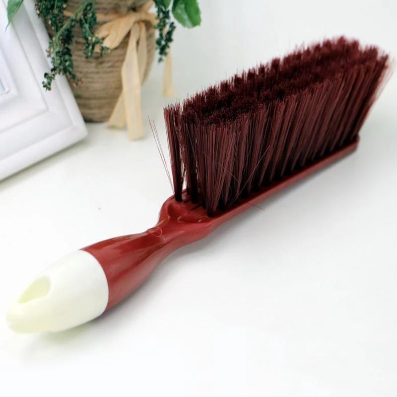 1pcs Long Handle Bristles Bed Brush Wooden Antistatic Dust Brushes Carpet Sofa Clothes Sweeping Broom Household Cleaning Tools